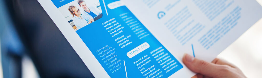 Leaflet-printing